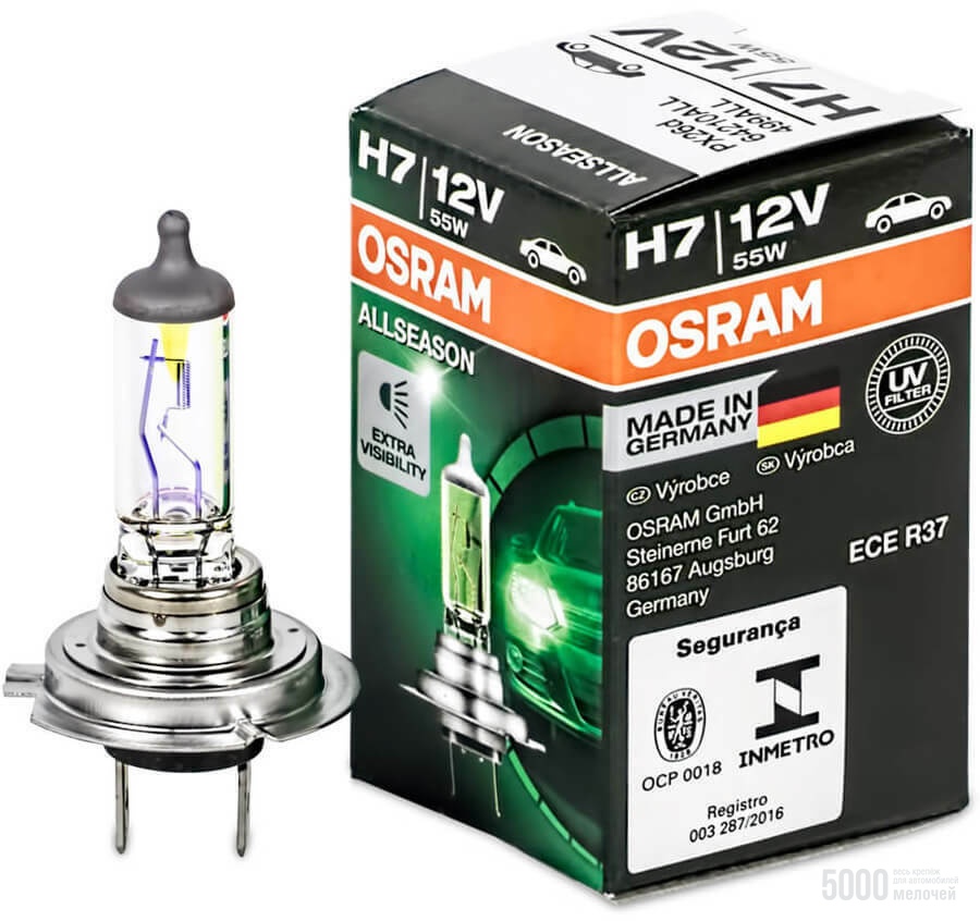 OSRAM  H7 12V 55W +30% Allseason