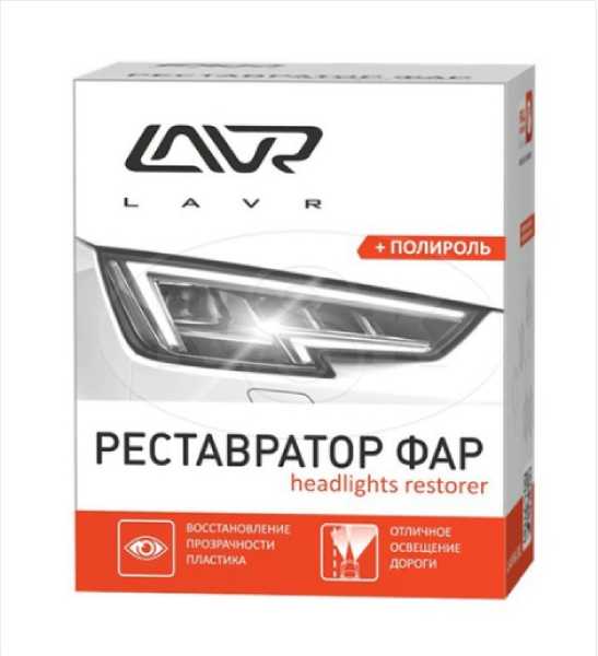 Полироль-реставратор фар LAVR Polish Restorer Headlights 20мл
