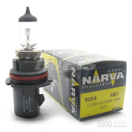 Лампа "NARVA" 12v НB1 65/45W (P29t)